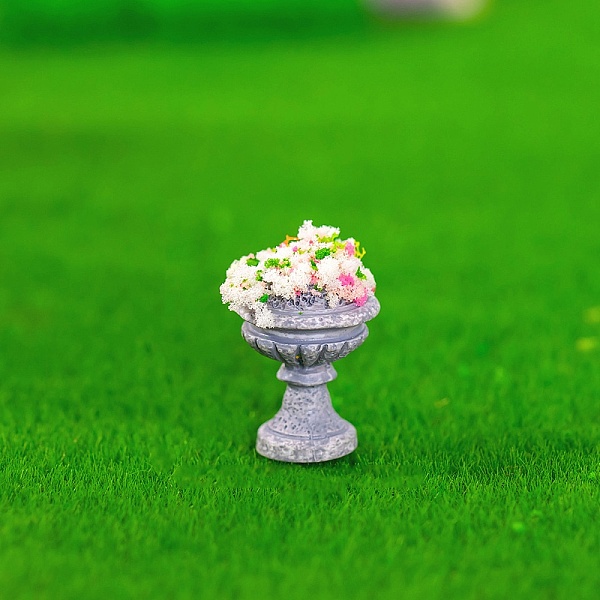 

PandaHall Resin Flower Terrace Display Decoration, Micro Landscape Garden Decorations, Colorful, 17x23mm Resin Other Plants