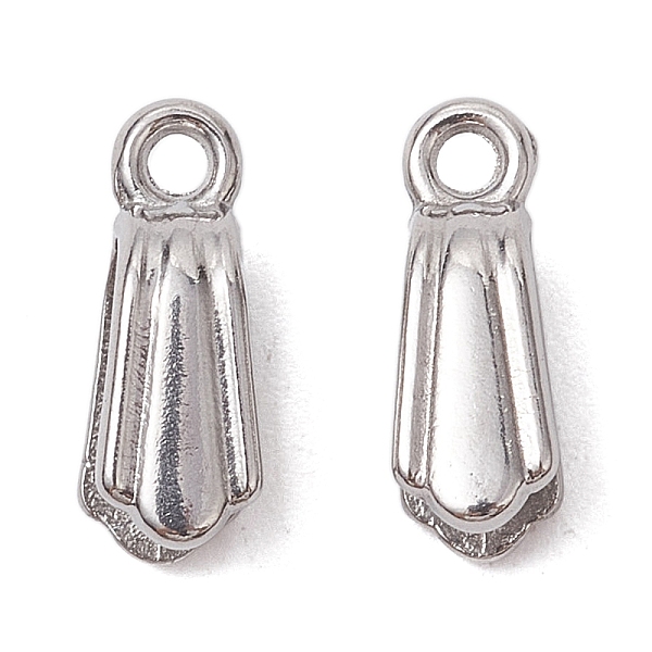 

PandaHall 304 Stainless Steel Ice Pick Pinch Bails, Cone, Stainless Steel Color, 10.5x3.8mm, Hole: 1.8mm, Pin: 0.8mm 304 Stainless Steel