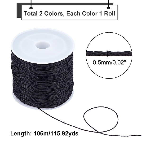 Round Waxed Polyester Cords