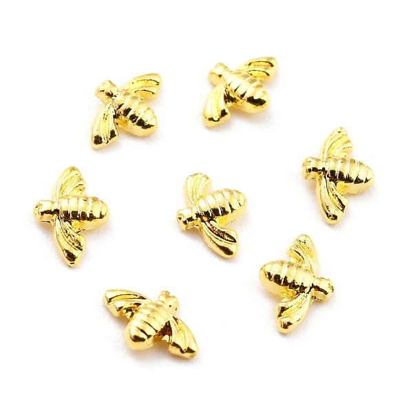 

PandaHall Alloy Cabochons, 3D Bee, Nail Art Decoration Accessories, Golden, 3.5x5.5x1mm Alloy Bees