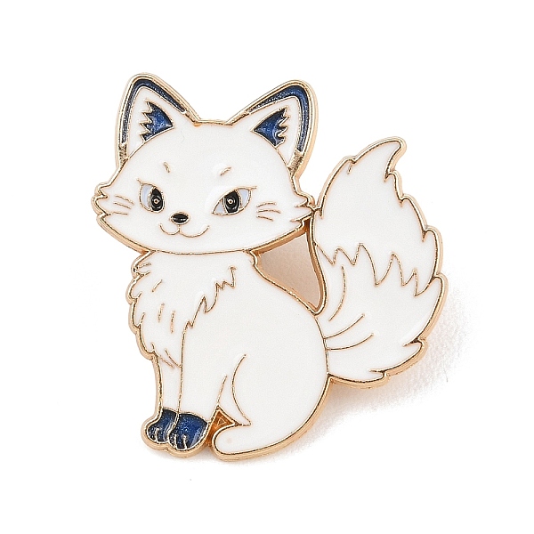 キツネエナメルピン