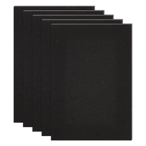 PandaHall BENECREAT 10PCS Self Adhesive Backed Foam Sheet 30x21cm Black Nonslip EVA Foam Pad Mat with Adhesive Back for Furniture Doors...