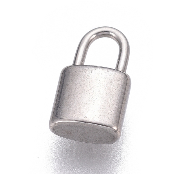 

PandaHall 304 Stainless Steel Pendants, Padlock, Stainless Steel Color, 11x6x3mm, Hole: 4x2.5mm 304 Stainless Steel Lock