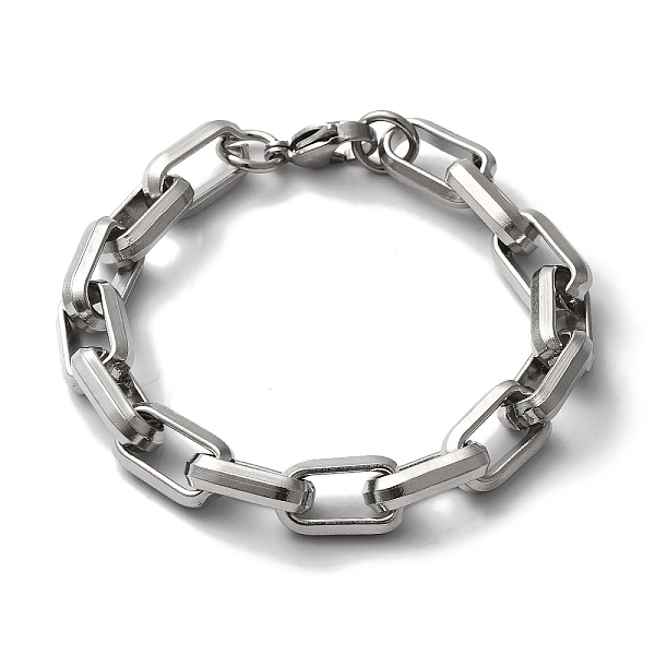 Non-Tarnish 201 Stainless Steel Cable Chain Bracelets for Women Men