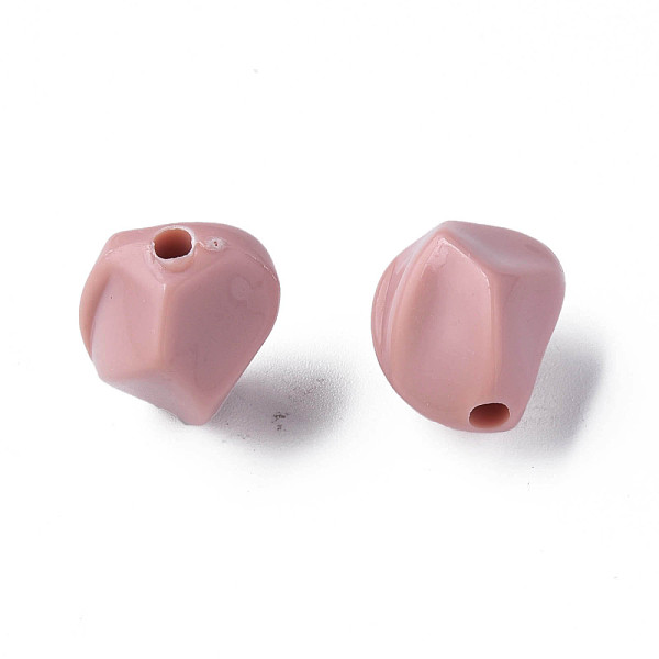 

PandaHall Opaque Acrylic Beads, Nuggets, Pink, 16.5x15x13.5mm, Hole: 2.5mm, about 340pcs/500g Acrylic Nuggets Pink