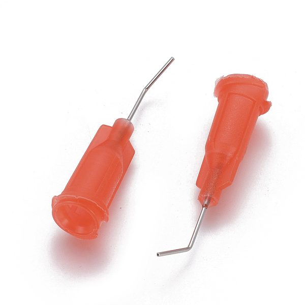 

PandaHall Plastic Fluid Precision Blunt Needle Dispense Tips, Dark Orange, 26.5~29.5x7.5mm, Pin: 0.5mm Plastic Orange