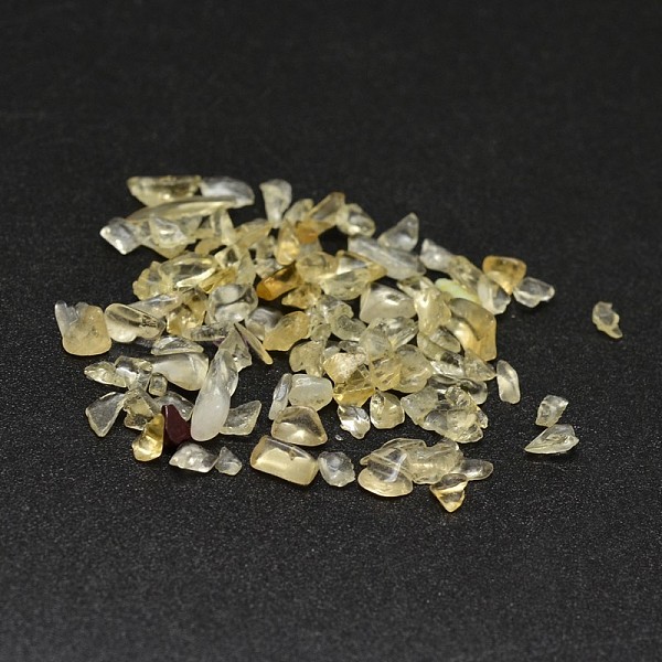 

PandaHall Natural Citrine Chip Beads, No Hole/Undrilled, 2~8x2~4mm, about 8500pcs/500g Citrine Chip
