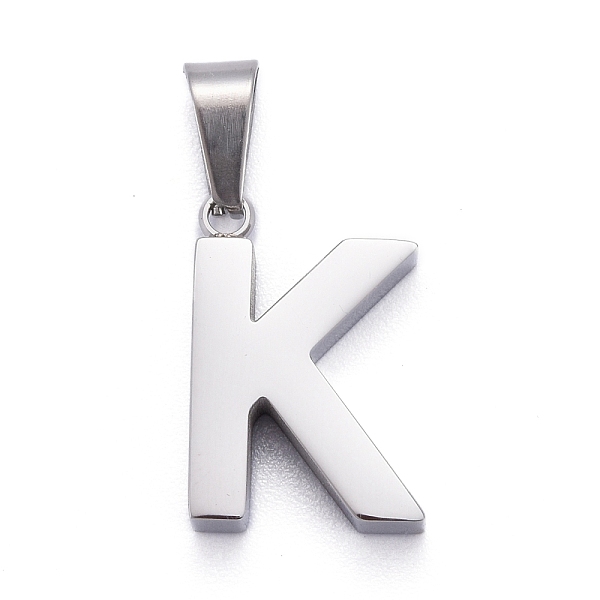 

PandaHall 304 Stainless Steel Letter Pendants, Manual Polishing, Alphabet, Stainless Steel Color, Stainless Steel Color, 18.5x12.5x4mm, Hole...
