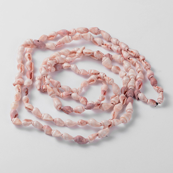 

PandaHall Natural Sea Shell Conch Bead Strands, 5~8mm, Hole: 2mm, about 150pcs/strand, 56.7 inch Other Sea Shell Others