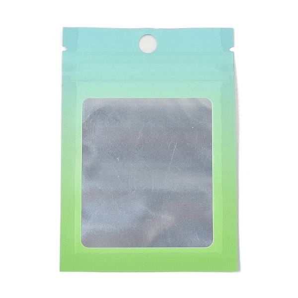 

PandaHall Rectangle Plastic Yin-yang Zip Lock Bags, Gradient Color Top Seal Storage Bags, Self Seal Bags, with Window and Hang Hole, Light...