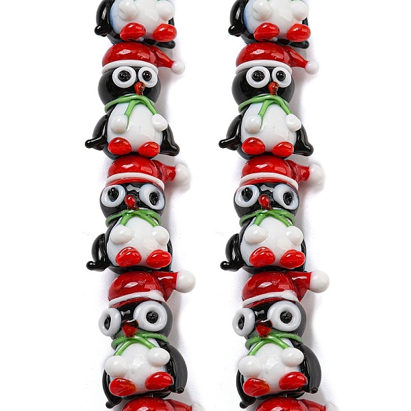 

PandaHall Handmade Lampwork Beads Strands, Penguin, 19~20x15.5~17x12~13mm, Hole: 1.2~1.4mm, about 25pcs/strand, 19.09 inch(48.5cm) Lampwork...