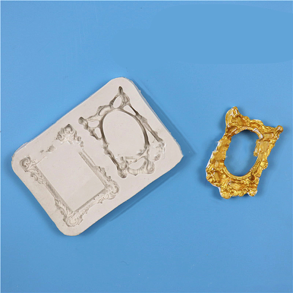 

PandaHall DIY Silicone Photo Frame Display Molds, Resin Casting Molds, for UV Resin, Epoxy Resin Craft Making, Random Color, Rectangle..., Multicolor