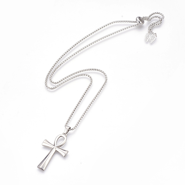

PandaHall Adjustable 304 Stainless Steel Pendants Necklaces, Cross, Stainless Steel Color, 24.64 inch~25.19 inch(62.5~64cm) 304 Stainless...