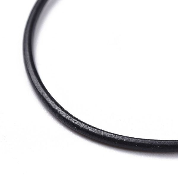 

PandaHall Cowhide Leather Cord Bracelet Making, with 304 Stainless Steel Findings, Black, 7-5/8 inch(19.5cm) Leather Black
