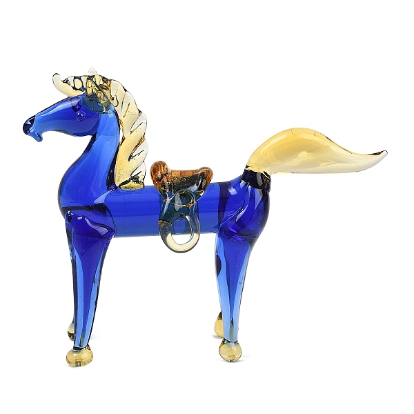 手作りのランプワーク馬の置物