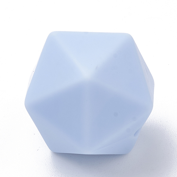 

PandaHall Food Grade Eco-Friendly Silicone Beads, Chewing Beads For Teethers, DIY Nursing Necklaces Making, Icosahedron, Light Steel Blue...