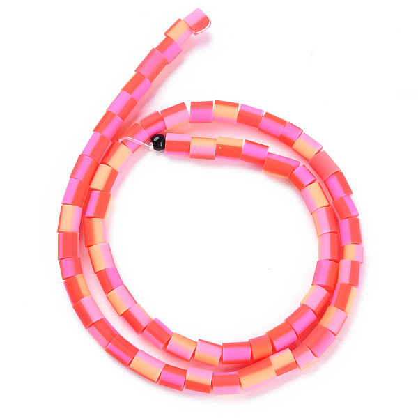 

PandaHall Handmade Polymer Clay Bead Strands, Column, Red, 5x2.5~6.5mm, Hole: 1.6~1.8mm, about 62~68pcs/strand, 15.28 inch~15.55 inch...