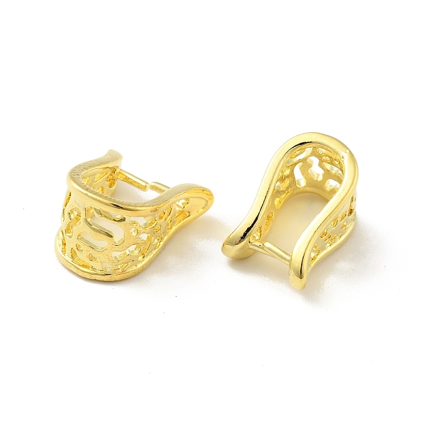 

PandaHall Brass Pinch Bails, Snap on Bails for Pendant Making, Golden, 13x9x12mm, Hole: 6x10mm, Pin: 0.8mm Brass