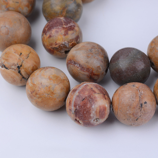 

PandaHall Natural Red Rainbow Jasper Beads Strands, Round, 12~12.5mm, Hole: 1.5mm, about 31~33pcs/strand, 14.9~15.1 inch(38~38.5cm) Rainbow...