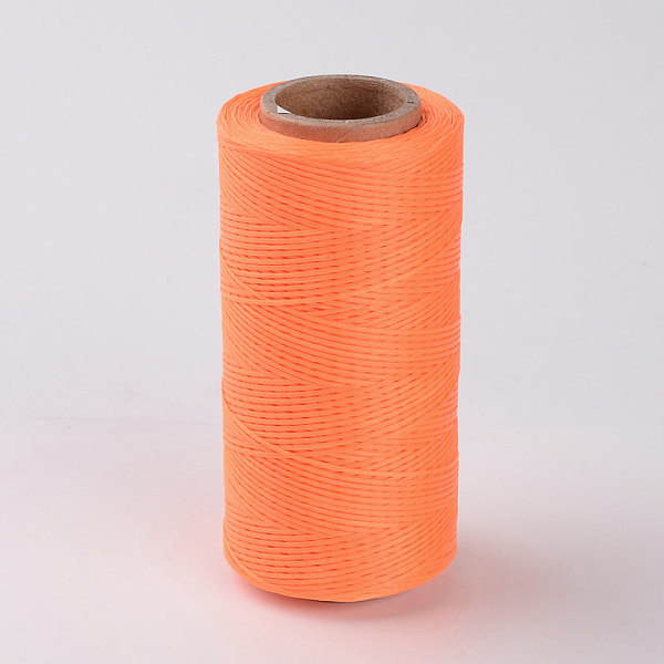 

PandaHall Flat Waxed Polyester Cords, Coral, 1x0.3mm, about 284.33 yards(260m)/roll Waxed Polyester Cord Flat Red