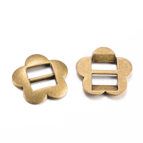 

PandaHall Tibetan Style Alloy Buckles, Flower, Cadmium Free & Nickel Free & Lead Free, Antique Bronze, 23x24x2.5mm, Hole: 10x4mm, about...