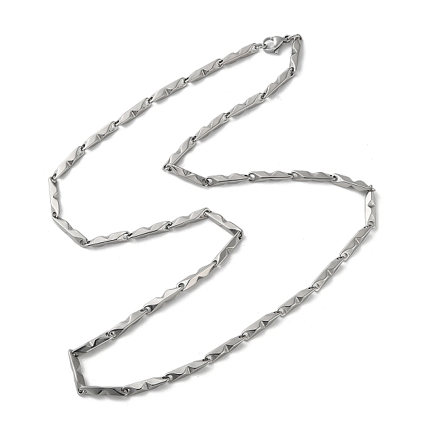 

PandaHall 201 Stainless Steel Grooved Bar Link Chain Necklaces for Men Women, Stainless Steel Color, 21.81 inch(55.4cm) 201 Stainless Steel...