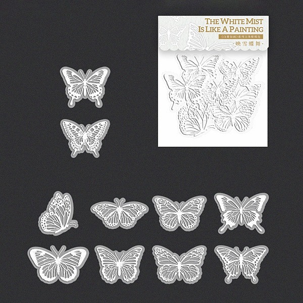 

PandaHall Washi Paper Stickers Set, Decorative Stickers, for Water Bottles, Laptop, Luggage, Cup, Computer, Mobile Phone, Skateboard, Guitar..., White