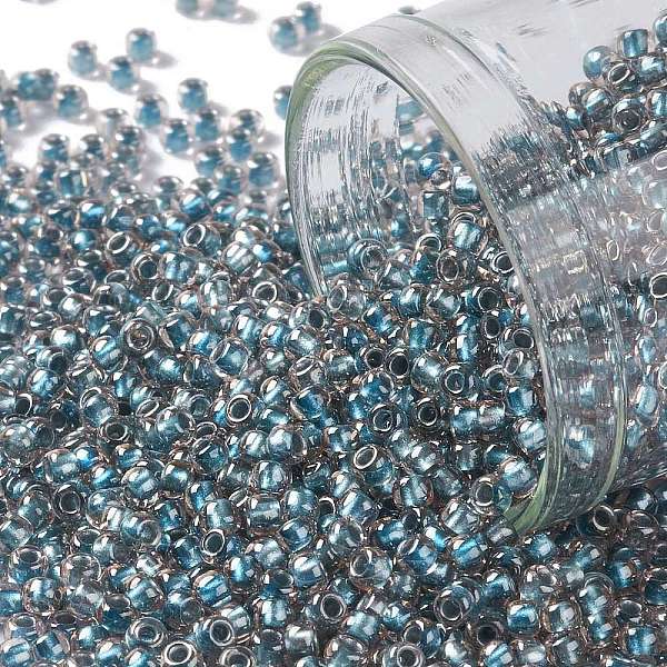 

PandaHall TOHO Round Seed Beads, Japanese Seed Beads, (288) Inside Color Crystal/Metallic Blue Lined, 11/0, 2.2mm, Hole: 0.8mm, about...