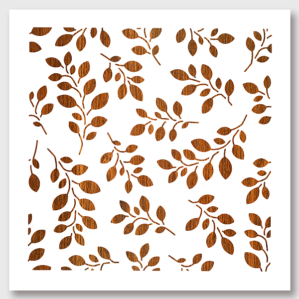 

PandaHall PET Hollow Out Drawing Painting Stencils, for DIY Scrapbook, Photo Album, Leaf Pattern, 300x300mm Plastic Leaf