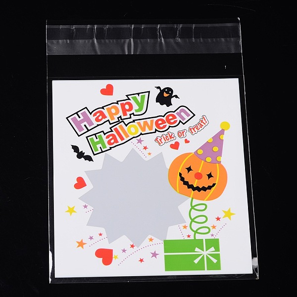 

PandaHall Rectangle OPP Cellophane Bags for Halloween, Colorful, 14x9.9cm, Unilateral Thickness: 0.035mm, Inner Measure: 11x9.9cm, about...