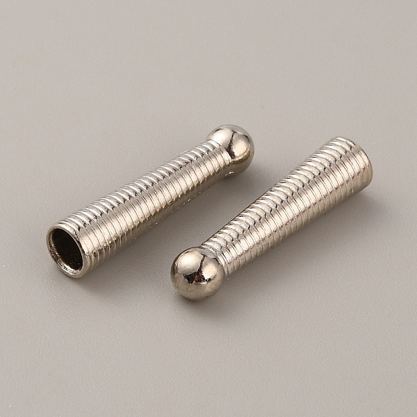 

PandaHall Alloy Cord Ends, Bolo Tie End Caps, Cone, Platinum, 25.5x6mm, Inner Diameter: 4.5mm Alloy