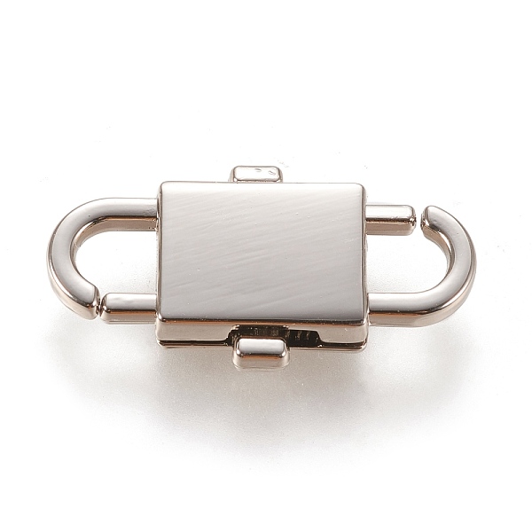 

PandaHall Adjustable Alloy Chain Buckles, for Chain Strap Bag Accessories, Platinum, 32x17x4.5mm, Hole: 6x6mm Alloy