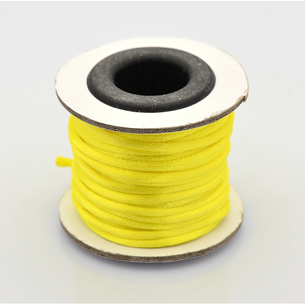 

PandaHall Macrame Rattail Chinese Knot Making Cords Round Nylon Braided String Threads, Yellow, 2mm, about 10.93 yards(10m)/roll Nylon...