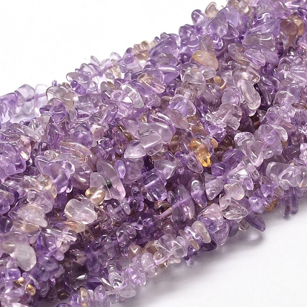 Natural Ametrine Chip Beads Strands