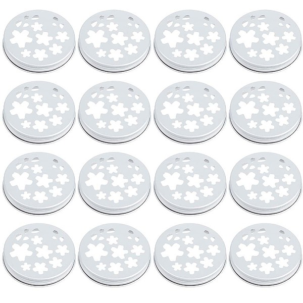 

PandaHall Aluminum Screw Cover, Scented Candle Lid, Flat Round, Sakura Pattern, 71x13mm, Inner Diameter: 67mm Aluminum Flower