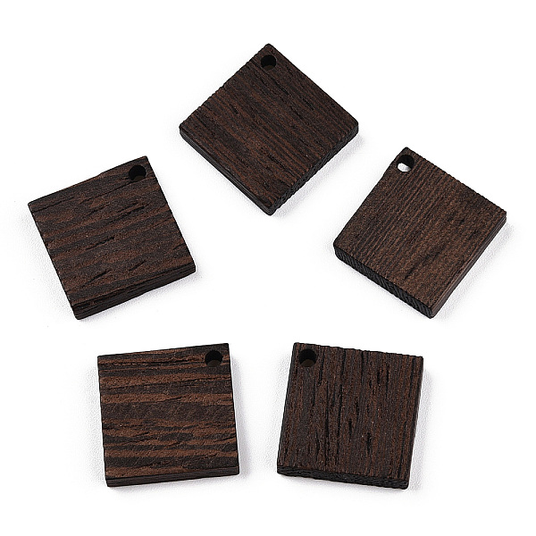 

PandaHall Natural Wenge Wood Pendants, Undyed, Rhombus Charms, Coconut Brown, 24.5x24.5x4mm, Hole: 2mm, Side Length: 17.5mm Wood Rhombus
