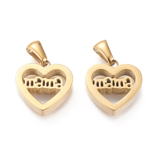 Mother's Day Ion Plating(IP) 304 Stainless Steel Pendants