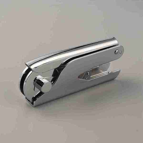 

PandaHall Stainless Steel Embosser, Hand-Held Embossing Stamp, for Books, Envelopes, Napkins, Platinum, 123x54x24mm, 1pc/box Stainless Steel