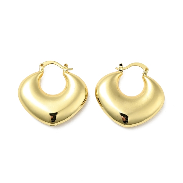 

PandaHall Brass Chunky Twist Rhombus Hoop Earrings for Women, Lead Free & Cadmium Free, Golden, 29x30x7mm, Pin: 0.7x1mm Brass Rhombus