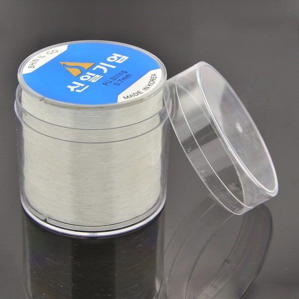 

PandaHall Korean Elastic Crystal Thread, Stretch Bracelet String, with Box, for Jewelry Making, Clear, 0.7mm, about 164.04 yards(150m)/roll...