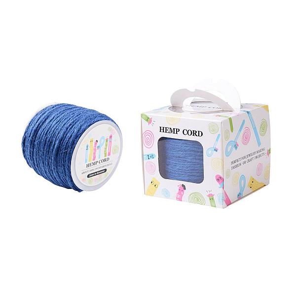 

PandaHall Colored Jute Cord, Jute String, Jute Twine, for Jewelry Making, Royal Blue, 2mm, 109.36yards/roll(100m/roll) Jute Blue