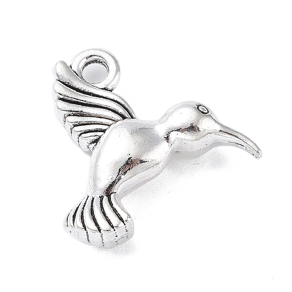 

PandaHall Tibetan Style Alloy Pendant, Bird, Antique Silver, 17x14.5x5mm, Hole: 1.8mm, 294pcs/500g Alloy Bird
