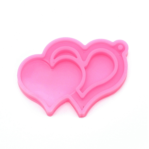 

PandaHall Valentine's Day Theme Pendant Silicone Molds, Resin Casting Molds, UV Resin & Epoxy Resin Jewelry Making, Heart, Hot Pink...