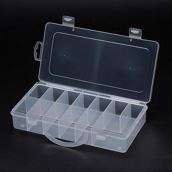 

PandaHall Polypropylene Plastic Bead Storage Containers, 13 Compartments, Rectangle, Clear, 235x120x41mm Plastic Rectangle Clear