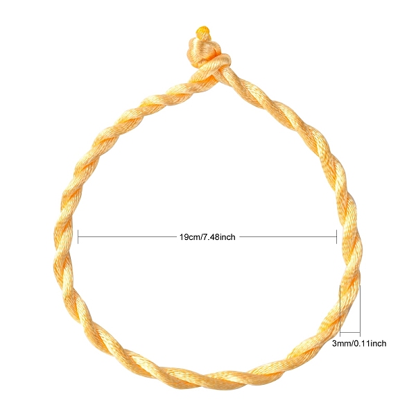 Nylon Rattail Satin Cord Bracelet Making