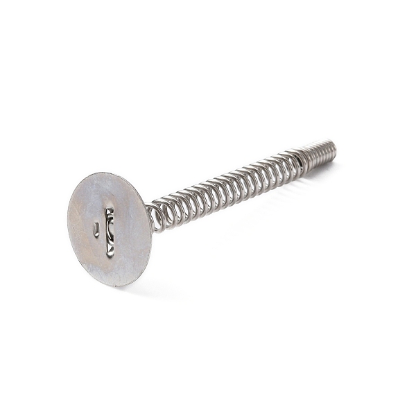 

PandaHall Steel Toy Spring Base, with Adhesive Tape, for DIY Bobble Head Doll Spring Base, Stainless Steel Color, 60x20mm Steel Others