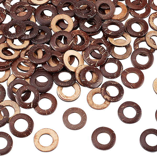 

PandaHall OLYCRAFT 100 Pcs Coconut Linking Rings 1 Inch Coconut Wood Linking Rings Coconut Brown Wood Linking Rings for Earring Necklace...