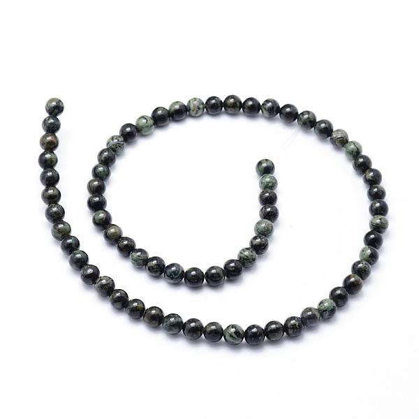 

PandaHall Natural Green Jasper Beads Strands, Round, 10mm, Hole: 1mm, about 38pcs/strand, 15.7 inch(40cm) Other Jasper Round