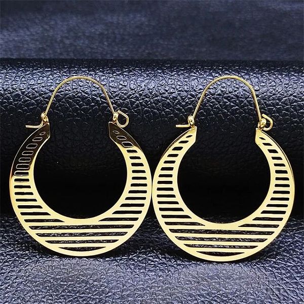 

PandaHall 304 Stainless Steel Pendants Earrings, U-shape, Golden, 47x35mm 304 Stainless Steel Others