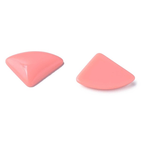 

PandaHall Opaque Acrylic Cabochons, Triangle, Light Coral, 19.5x28x5mm, about 354pcs/500g Acrylic Triangle